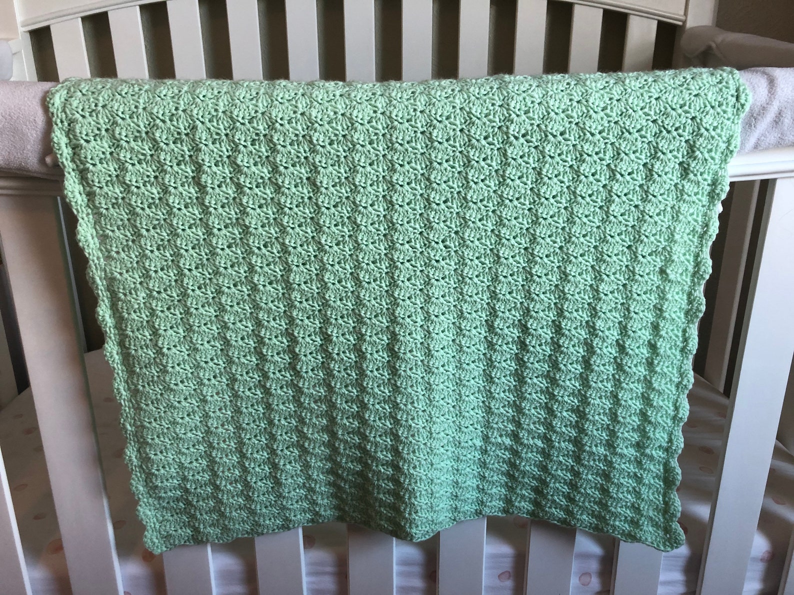 Baby Blanket Green Baby Blanket Baby Blanket Etsy Denmark