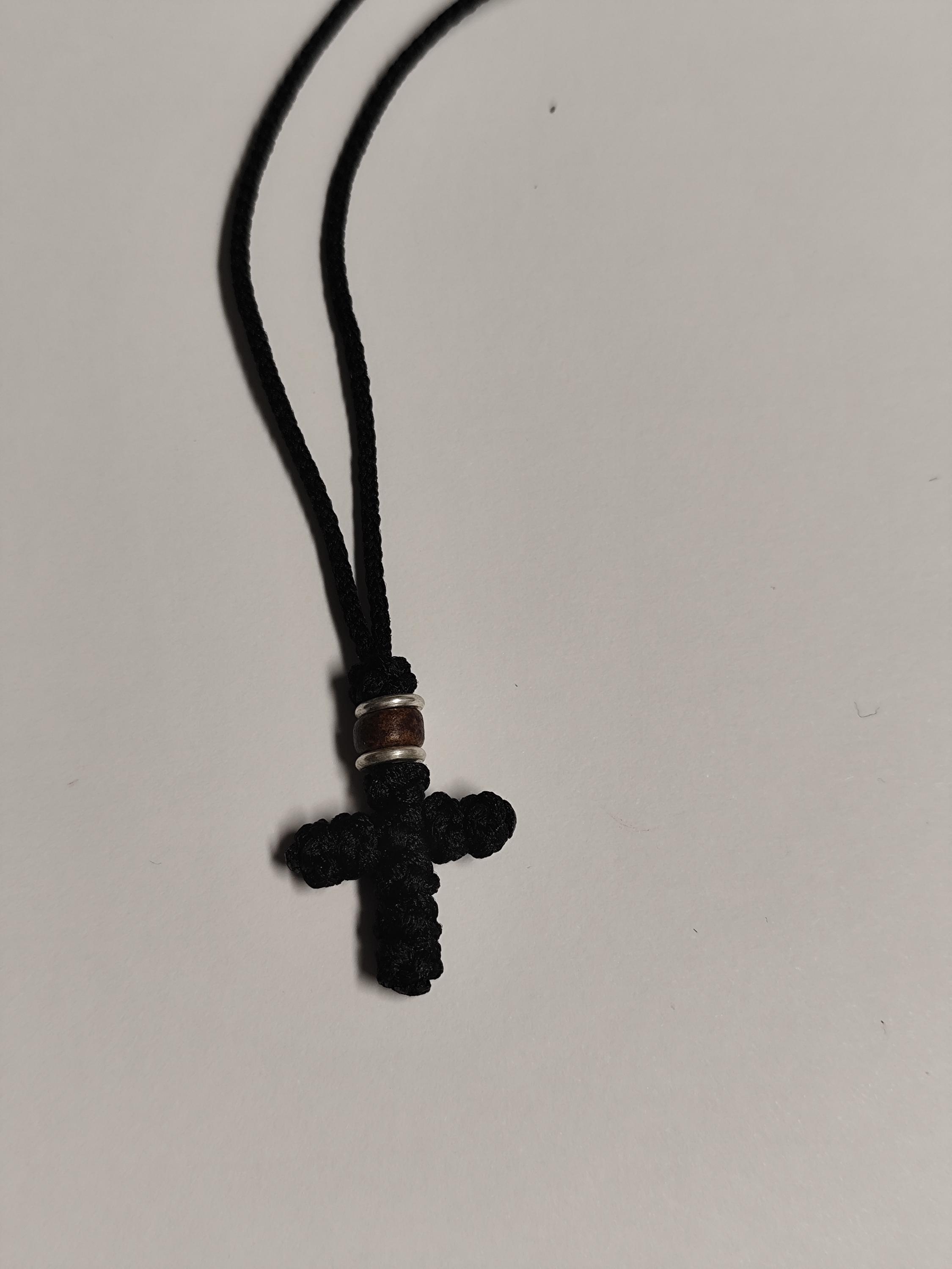 Hand-knitted Wooven Orthodox Cross Necklace - Made by Monks - Etsy