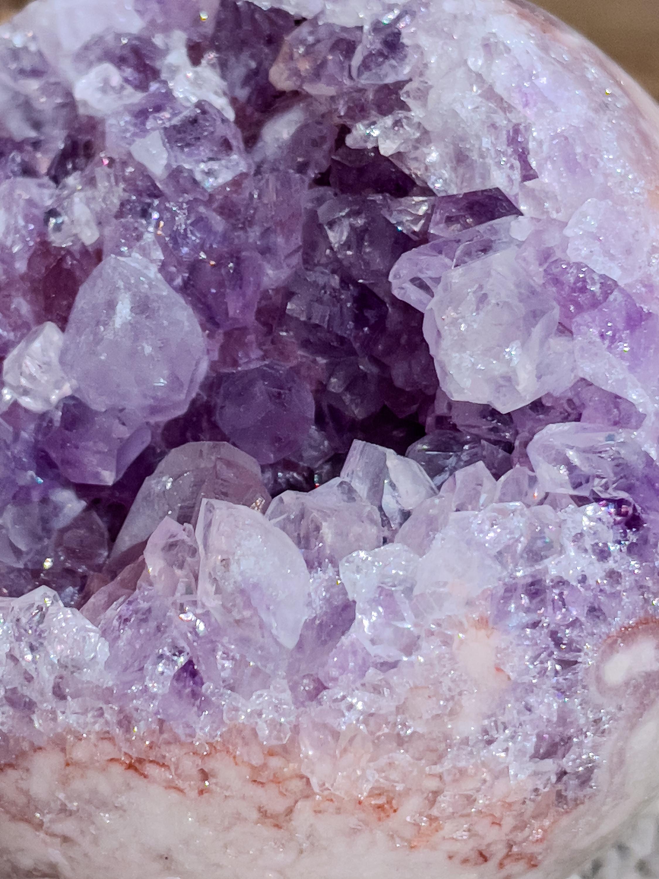 ピンクアメジスト ドゥルージー スフィア ブラジル産 464g - Etsy 日本