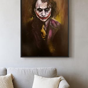 Peinture à l&#39;huile de joker, cadeau d&#39;anniversaire d&#39;amoureux de joker,
