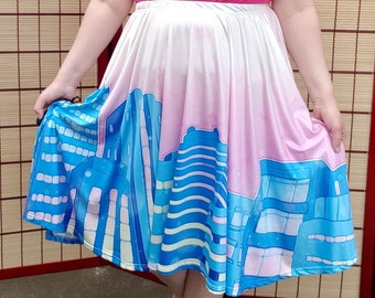 Shoujo City Midi Skirt With POCKETS | Sailor Moon Magical Girl Pastel Harajuku Fashion | One Size and Plus Size