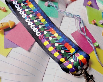 Friendship Bracelets Wrist Strap Lanyard | BFF Nostalgic 90s Kid Keychain