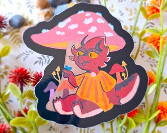 Grzyb Kobold | Postać Dnd | Naklejka winylowa Little Dragon