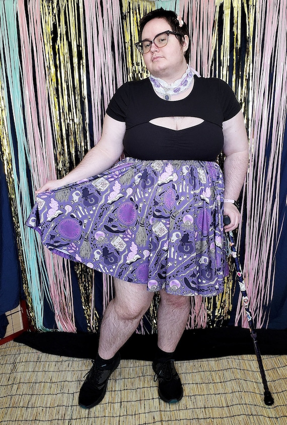 Witchy Workshop Skater Skirt WITH POCKETS Gothic Witch Street Fashion One Size and Plus Size Etsy
