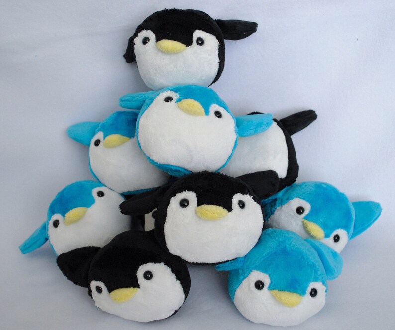 round penguin stuffed animal