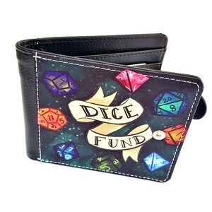 Dice Fund Wallet With Side Clasp and ID Window | Dnd Dungeons and ...