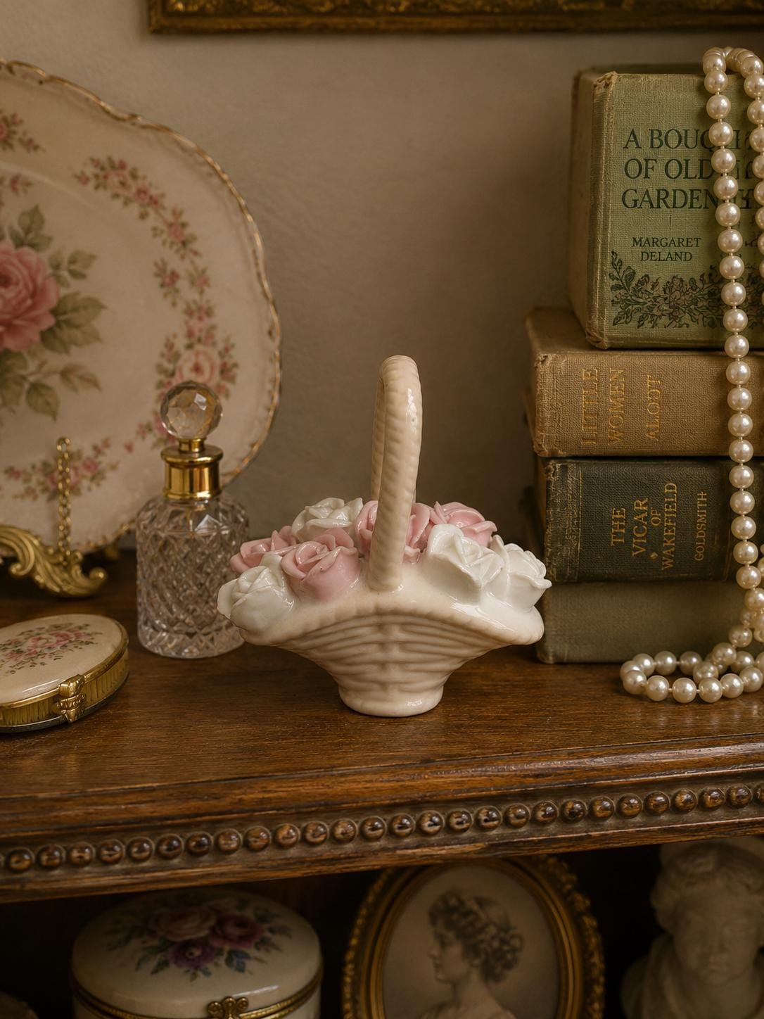 Ceramic Rose Basket - Etsy