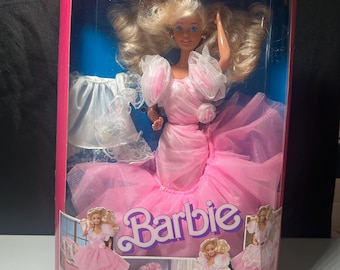 Vintage 1989 Sweet Roses Barbie Mattel #7635 Retro Barbie Puppe Sammlerstück 80er Jahre Spielzeug Barbie