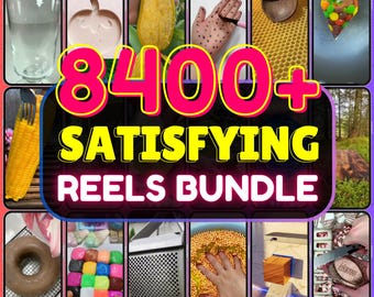 8400+ ASMR Video Reels Bundle: Slime, Soap Cutting, Crafts (Digital Download)