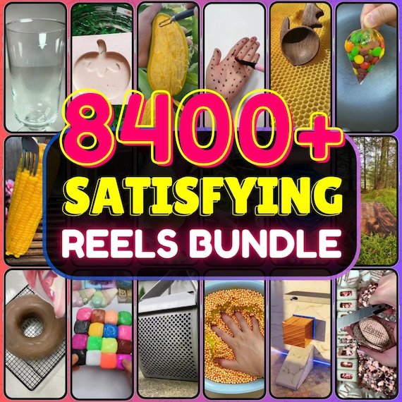 8400+ ASMR Video Reels Bundle: Slime, Soap Cutting, Crafts (Digital Download)