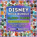 110 Disney Mystery Coloring Books Bundle | Printable Color By Number PDF for Kids & Adults | 13,000 Pages | Stress Relief | Instant Download product logo
