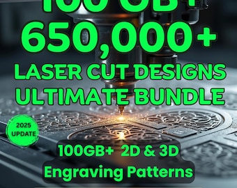 Mega pakiet plików wycinanych laserowo: ponad 650 000 szablonów wektorowych SVG (do pobrania w wersji cyfrowej)