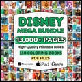 110 Disney Mystery Coloring Books Mega Bundle – Printable Color By Number PDF | Kids & Adults Digital Coloring Pages | Instant Download