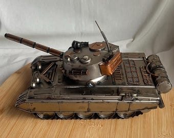 金属戦車モデル、60 mm銅製小型戦車、3D金属モデルキット戦車モデル