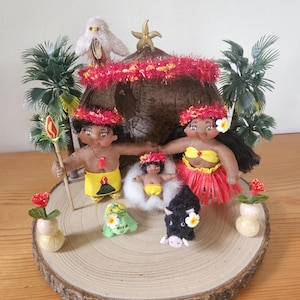 Ooak Hawaiian Nativity Scene