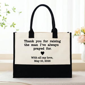 Tygväska i lapptäcke, Tack för att du uppfostrade mannen jag alltid bett om, present, tackväska till brudgummens mor