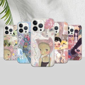 Aya Takano Handyhülle, Aesthetic Cover iPhone 16 15 14 13 12 11 Pro max, Plus, X, Samsung Galaxy S24 S23 S22 S20 Ultra, Pixel 9 8