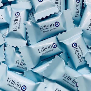 Caramelle personalizzate con nome decorazione da tavolo decorazione a dispersione bomboniera primo compleanno mevlüt Sünnet synetia Nazar Boncuk blu