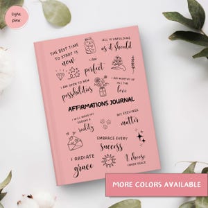 My Affirmations Journal Inspirational Motivational Mental Health Notebook Self-Care Diary Positive Affirmations Daily Reminder Self-Love