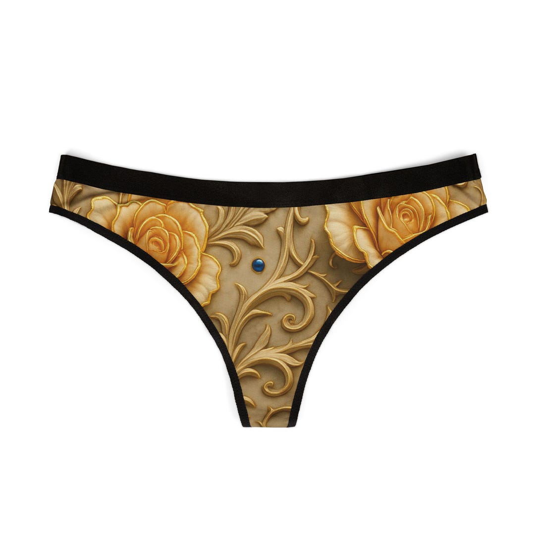 Tangas florales para mujer Ropa interior elegante de encaje