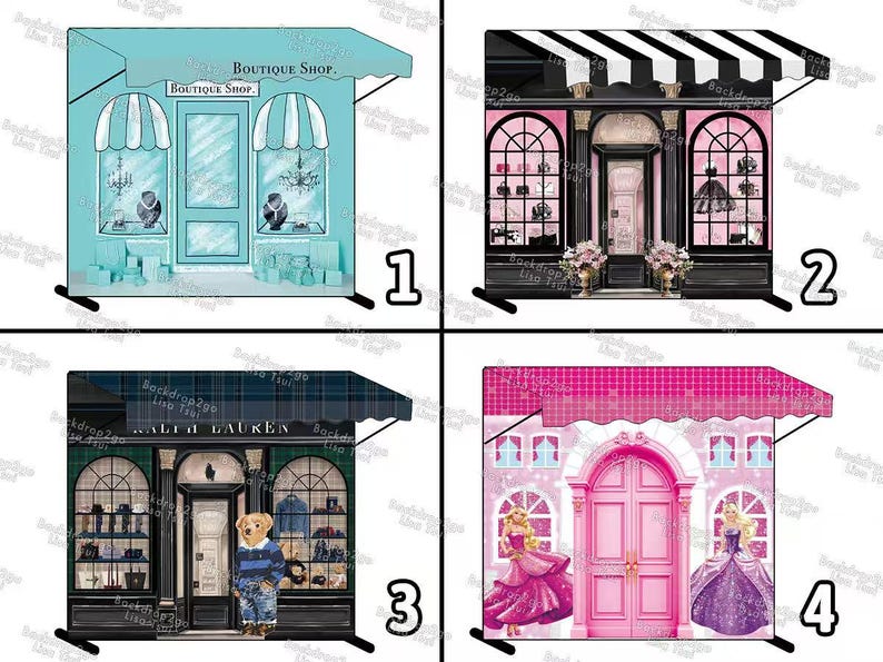 Printable Awning Decoration Stand Cafe Awning Decoration Boutique ...