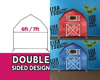 Red Farm Barn Arch Backdrop Stand Cover Backdrop Frame for baby shower backdrop birthday party backdrop photo booth party barn farm backdrop