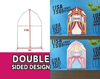 Circus Arch Backdrop Stand Cover Backdrop Frame for baby shower backdrop birthday backdrop photo booth party decor barn farm stand