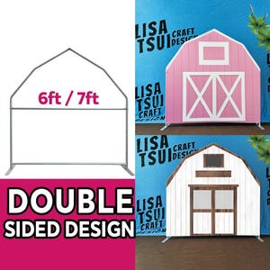 Ferme grange arc toile de fond support couverture toile de fond cadre pour baby shower toile de fond fête d'anniversaire toile de fond photomaton fête décor grange ferme stand