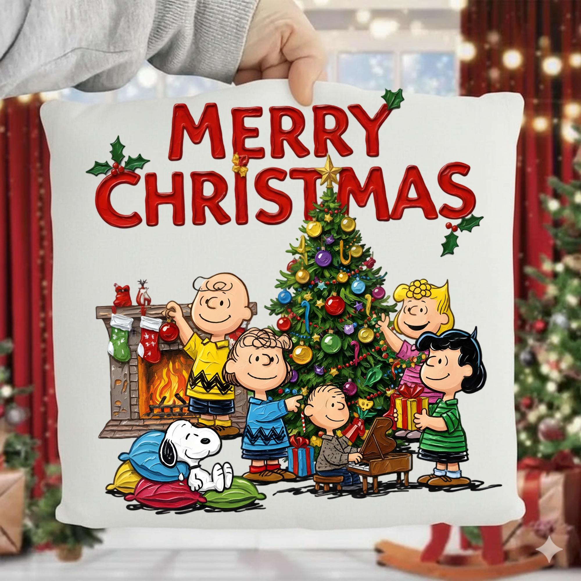 Peanuts Christmas Scene - Etsy, image size:2000x2000