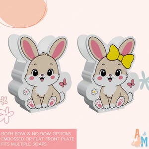 Bunny Rabbit Soap Dispenser Holder 3D Print STL File (Digital Download) image 2