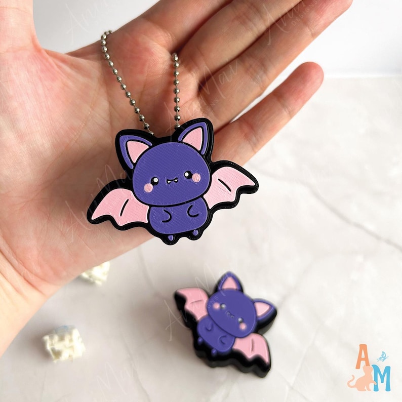 Purple Bat Fidget Clicker 3D Print STL File, Digital Download - Etsy