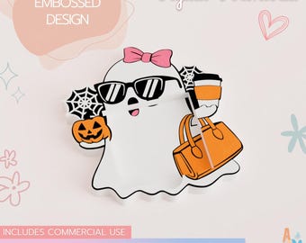 Spooky Halloween Boojee Ghost Sticky Note Holder 3D Print STL File, Digital Download