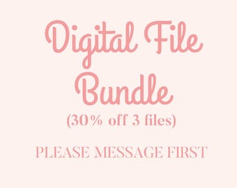 Digitalt filpaket - 30 % rabatt vid köp över 3 artiklar - VÄNLIGEN MEDDELANDE FÖRST med ditt val