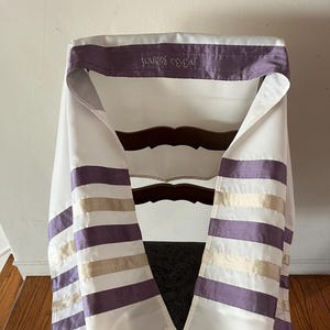Gold and Lavender Tallit
