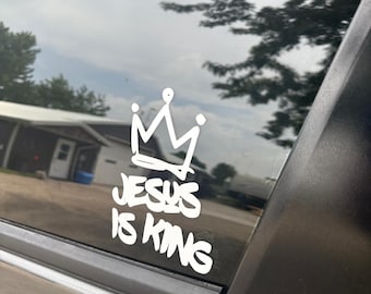 Jesus is king Decal