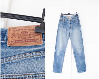 Light blue jeans mens size W32 L34, Vintage Jack DAVYS light wash jeans relaxed fit, 90s boyfriend jeans