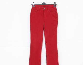 Clay Red MAC Stretchy Denim Jeans Straight Cut Vintage Low / Mid Rise Women’s Small Pants