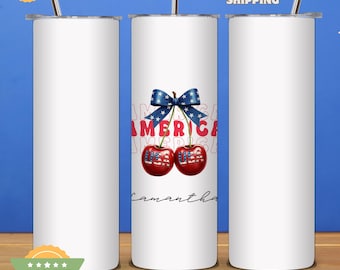 Personalized USA Tumbler: Patriotic 4th of July Gift