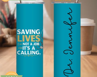 Personalized PhD Stainless Steel Tumbler, Graduation Gift