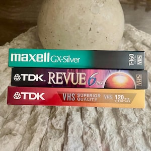 Set of 3 Blank sealed VHS tapes