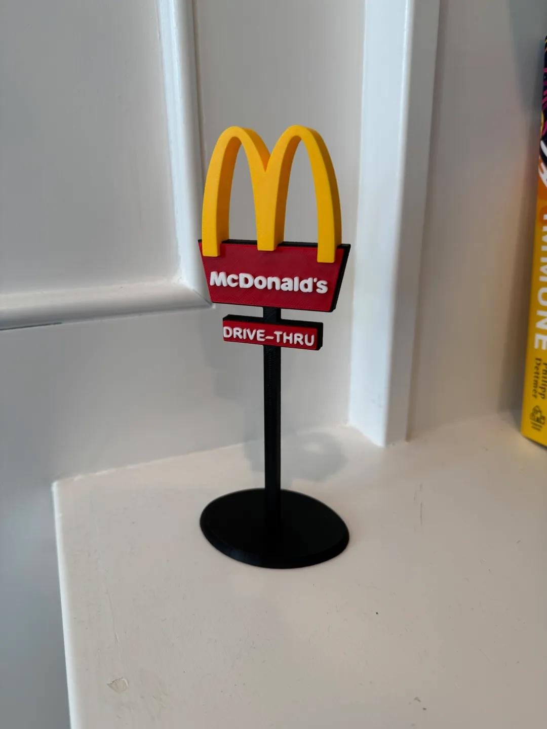 McDonald's Inspired 3D Printed Sign – Retro Fast Food Wall Art | Kitchen Decor | Restaurant Sign