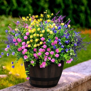 Artificial Flowers for Balcony - Etsy