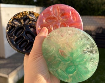 SCHMUCKSCHALE personalisiert aus Resin Schmuckaufbewahrung | Geschenk für Freundin Mama Geburtstag aus Epoxidharz | Schmuck Ringe Ohrringe
