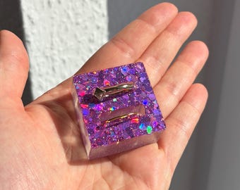 RINGHALTER personalisiert aus Resin, Schmuckaufbewahrung | Geschenk für Hochzeit aus Epoxidharz | kleine Aufmerksamkeit Freundin JGA