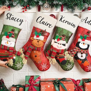 Personalized Stockings Christmas Stocking,Holiday Decor,Stockings With Name, Monogram Stocking,Xmas Stockings For Family,2025 Christmas Gift