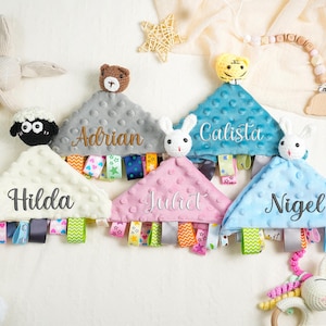 Personalized baby comforter,Custom Baby comforter,Tiny Alpaca Security Crochet Comforter Blanket Baby Blanket Baby Shower Gift for baby girl