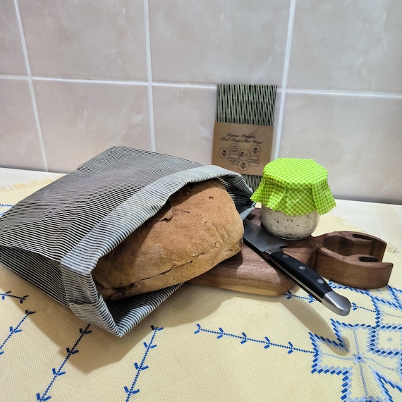 Organic Beeswax XL Bag, Plastic Free Vegetable Storage Bag