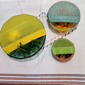 Beeswax Food Wraps, Organic Bee Wax Bowl Covers, Reusable Food Covers, Ecofriendly Kitchen Gift, Cheese Wrap, Sustainable Food Storage