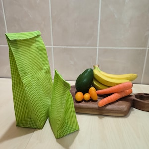 Beeswax Sandwich Bag, Plastic Free Vegetable Storage, Reusable Organic Bag For Snack , Eco Friendly Gift, Gift For Him, Gift For Her