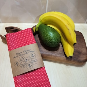 Beeswax Bread Bag, Reusable Bread Bag, XL Beeswax Bag, Ecofriendly Food Storage, Natural Handmadde Organic Bees Wax Bags
